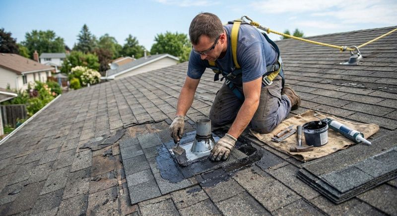 Asphalt Roof Leak Repair in North Brunswick, NJ