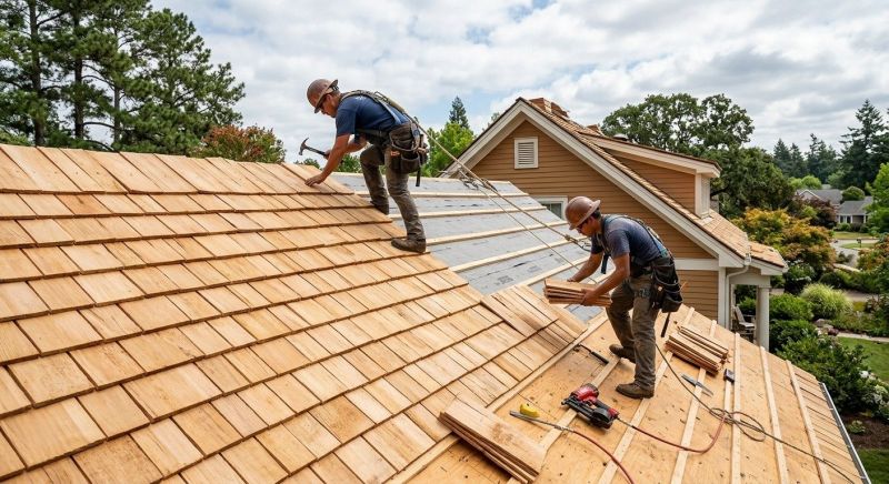 Cedar Shake Roof Construction in Edison, NJ