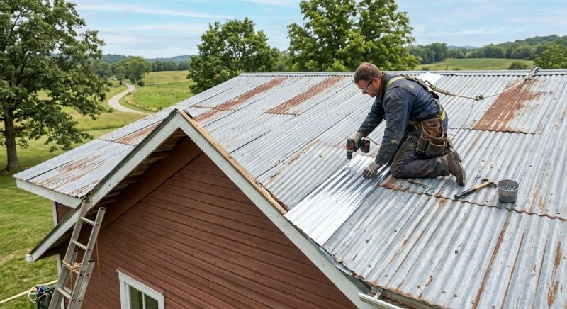 Corrugated Roof Repair in Ottsville, PA