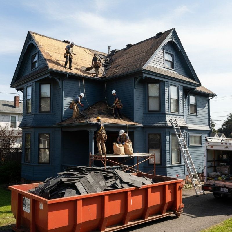Damaged Roof Replacement in Warren, NJ