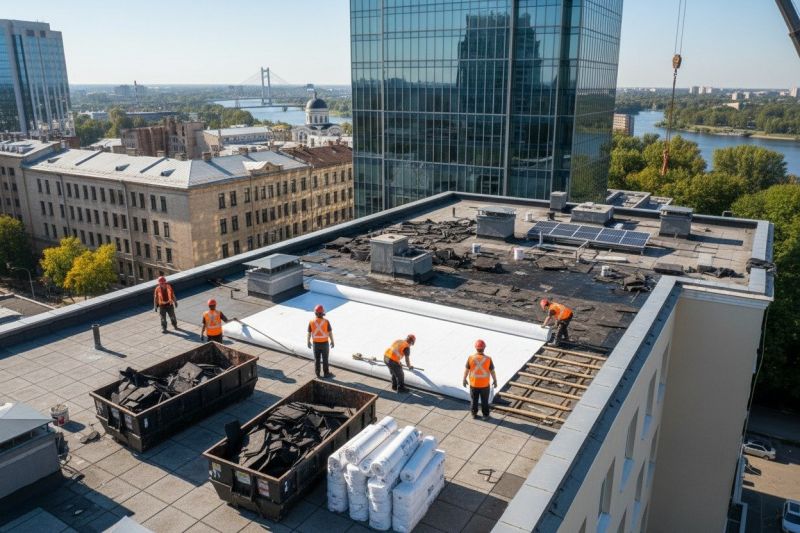 Flat Roof Replacement in Berkeley Heights, NJ