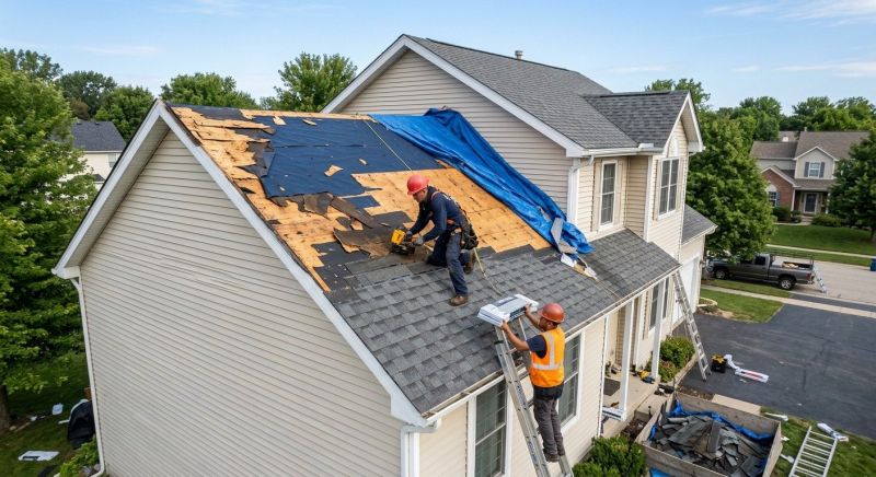 Roof Damage Restoration in Bedminster, NJ