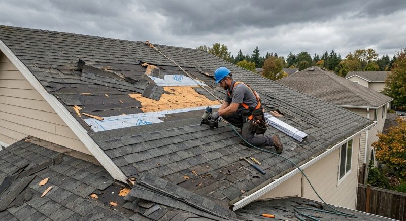 Roof Damage Restoration in Warminster, PA