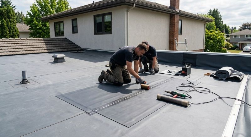 Rubber Roof Repair in Ottsville, PA