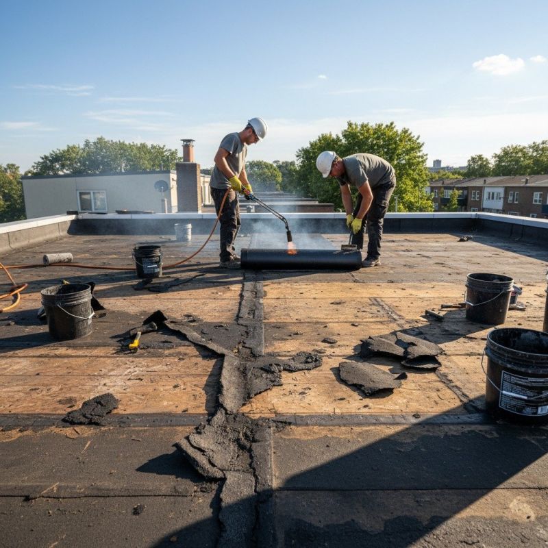 Single Ply Roof Repair in New Brunswick, NJ