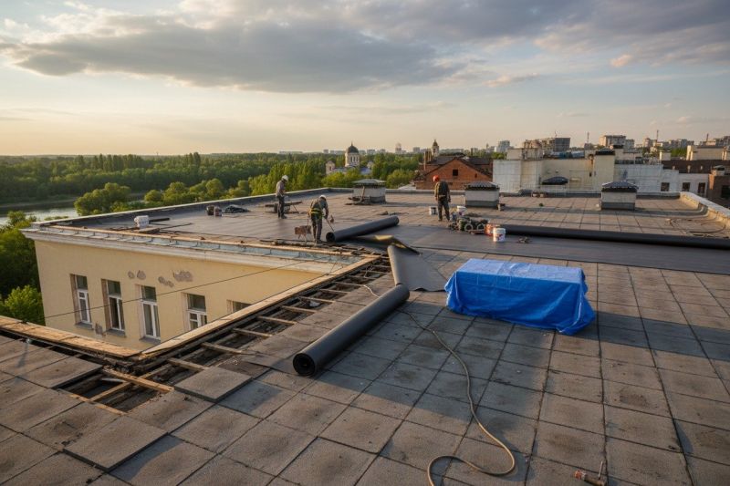 Single Ply Roof Replacement in New Hope, PA