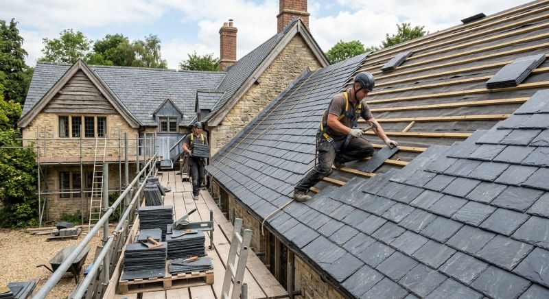 Slate Roof Installation in Hunterdon County, NJ