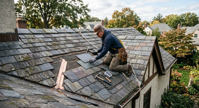 Slate Roof Repair in Bedminster, NJ