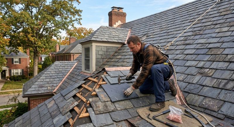 Slate Roof Repair in Somerset, NJ