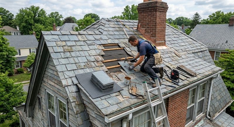 Slate Shingles Repair in Chester, NJ
