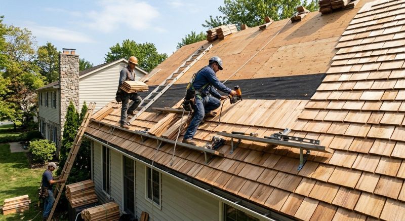Wood Roofing Installation in Doylestown, PA