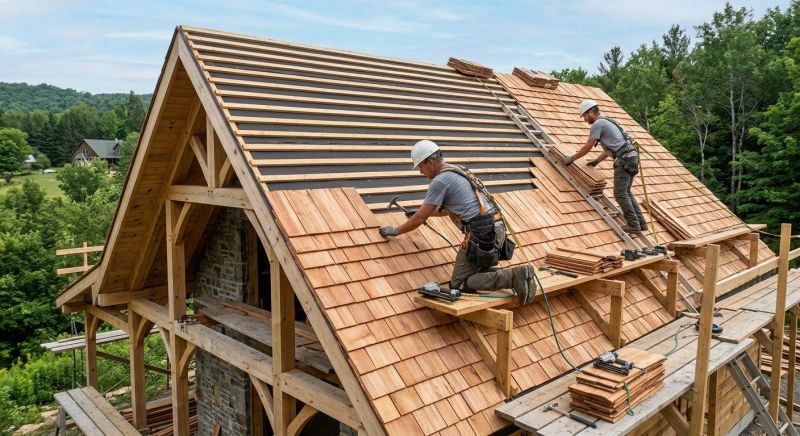 Wood Roofing Installation in Dublin, PA