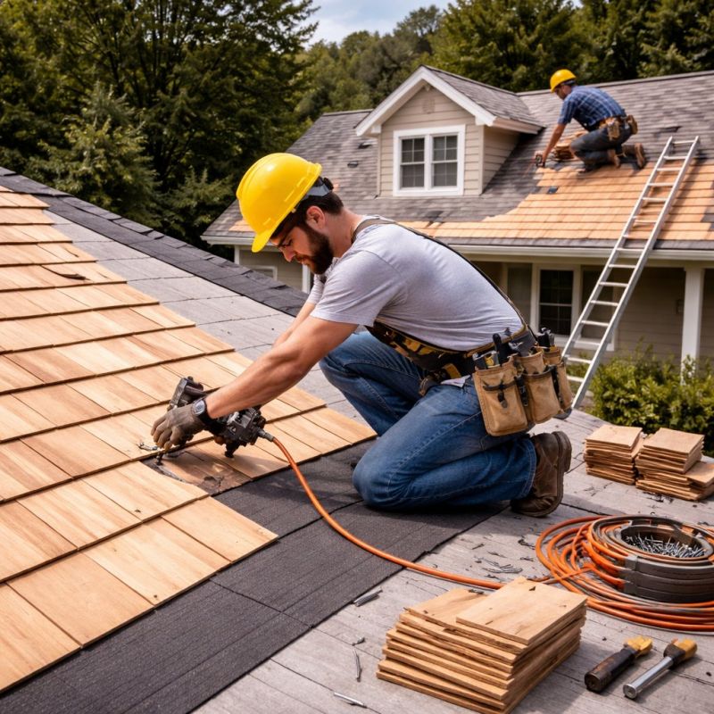 Wood Roofing Installation in Hackettstown, NJ