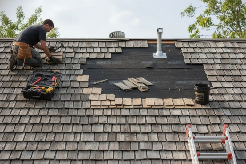 Wood Shake Roof Repair in Stirling, NJ