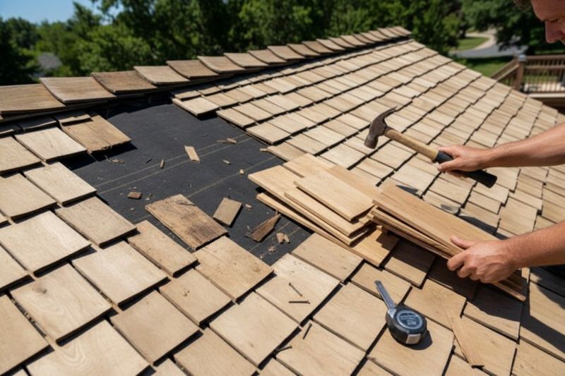 Wood Shake Roof Repair in Upper Black Eddy, PA